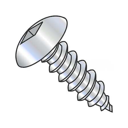 Usa Industrials Self-Drilling Screw, #6-20 x 1/4 in, Zinc Plated Steel Truss Head Square Drive BULK-SCRW-16781